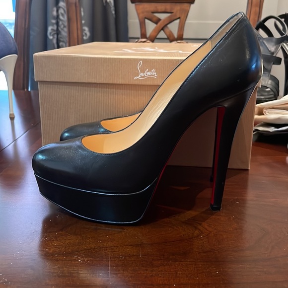 Authentic Bianca Kid Matte Leather Heels - Picture 2 of 5